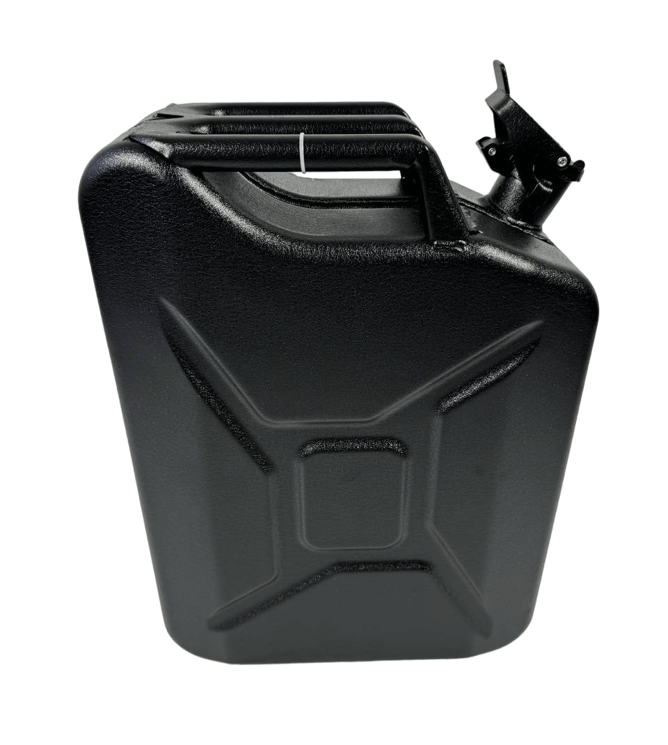 Каністра металева для палива 20л, чорний матовий, ТМ Poputchik